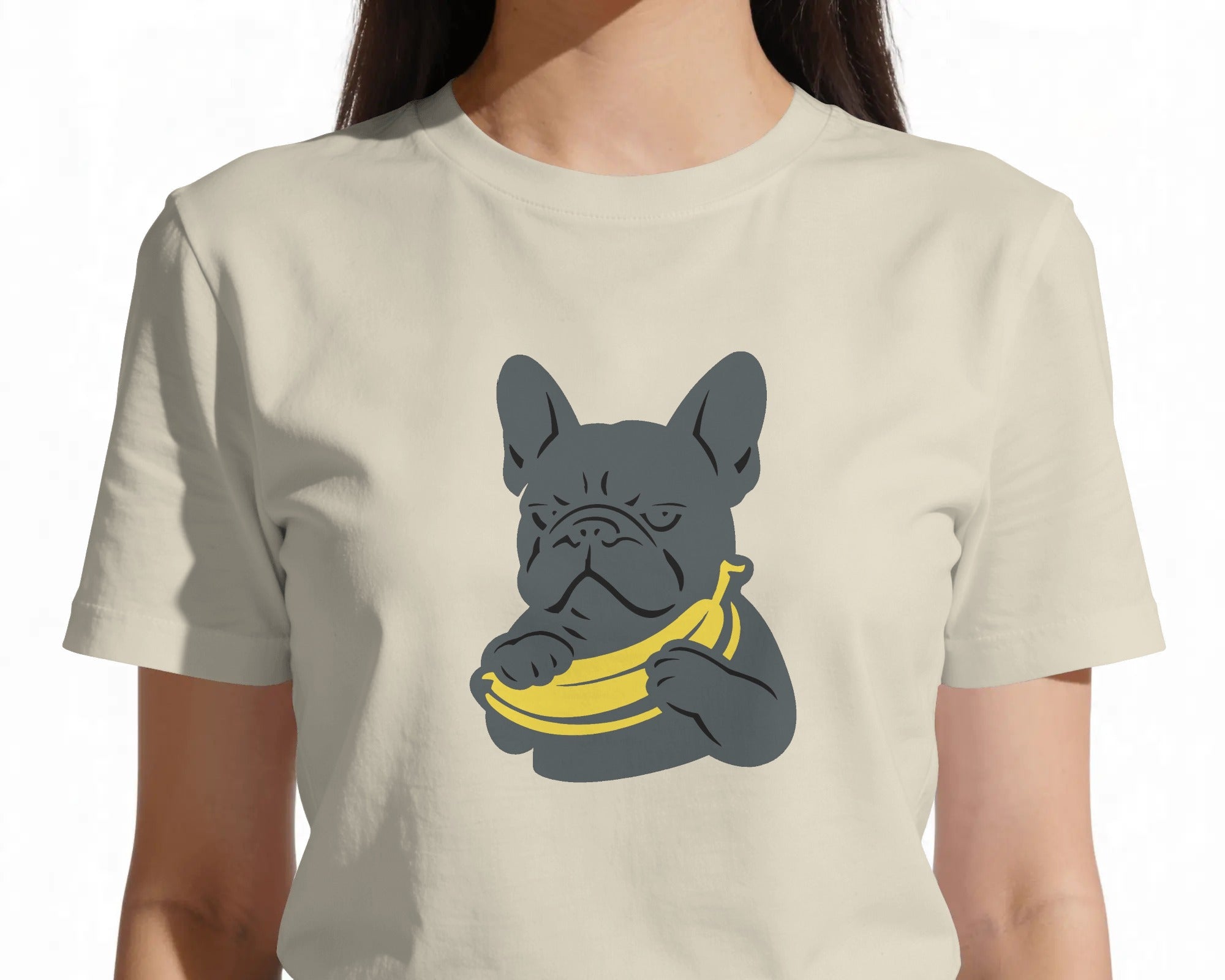 Banana Frenchie T-Shirt | Funny French Bulldog Gift | UK-Made Heavyweight Cotton Tee