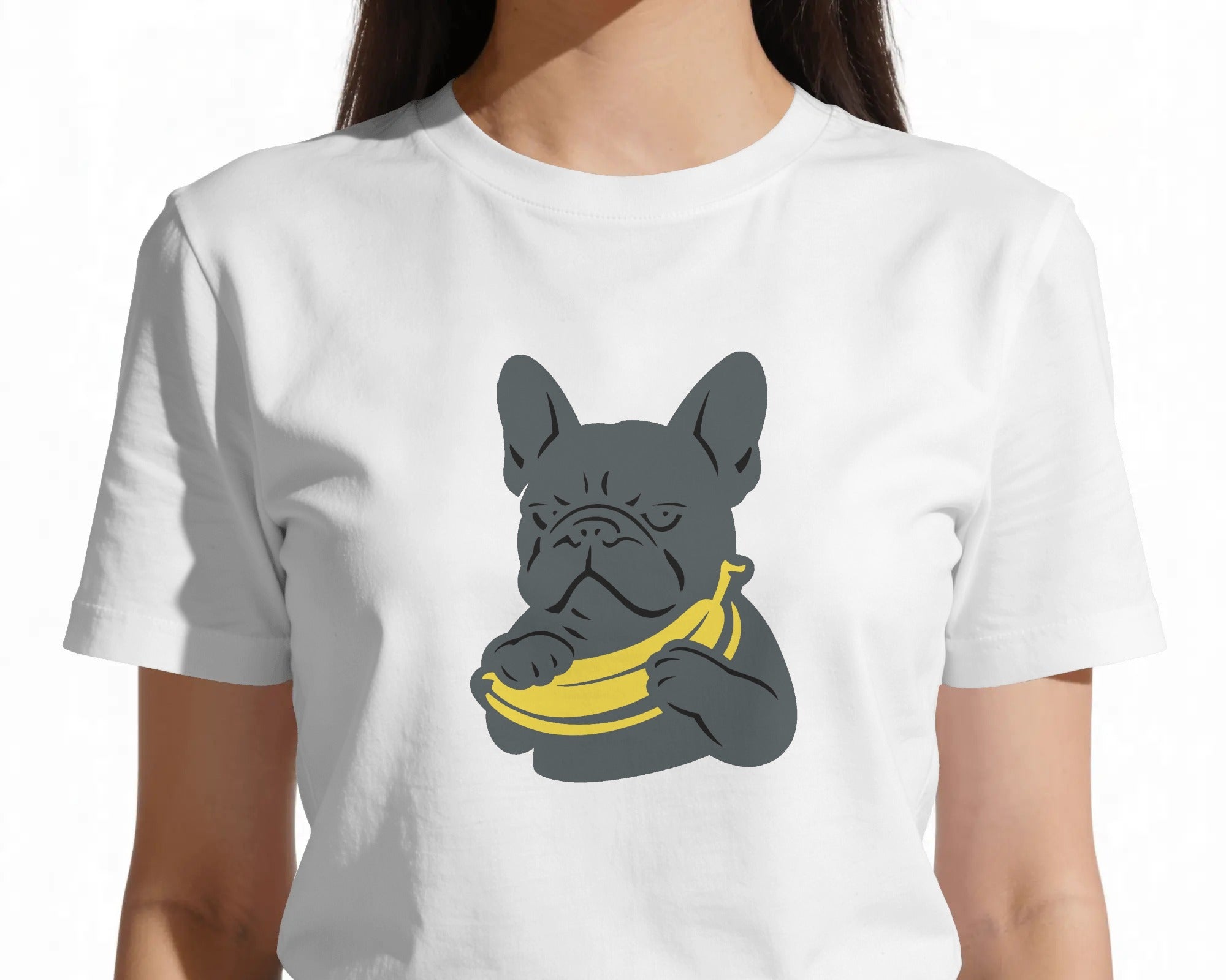 Banana Frenchie T-Shirt | Funny French Bulldog Gift | UK-Made Heavyweight Cotton Tee