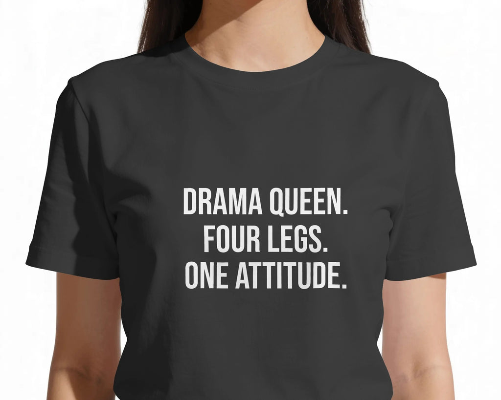 Drama Queen T-Shirt | Funny French Bulldog Owner Gift | UK-Made Heavyweight Cotton Tee