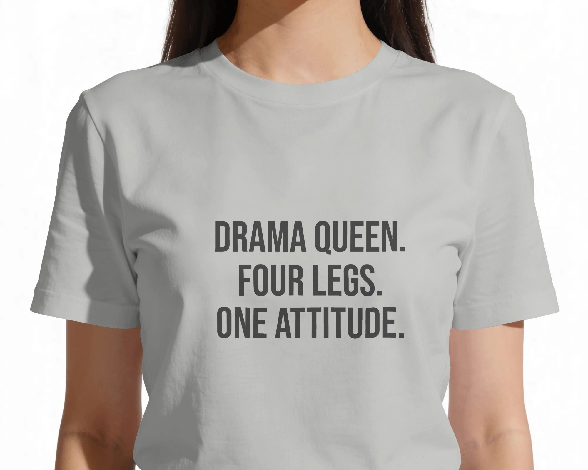 Drama Queen T-Shirt | Funny French Bulldog Owner Gift | UK-Made Heavyweight Cotton Tee