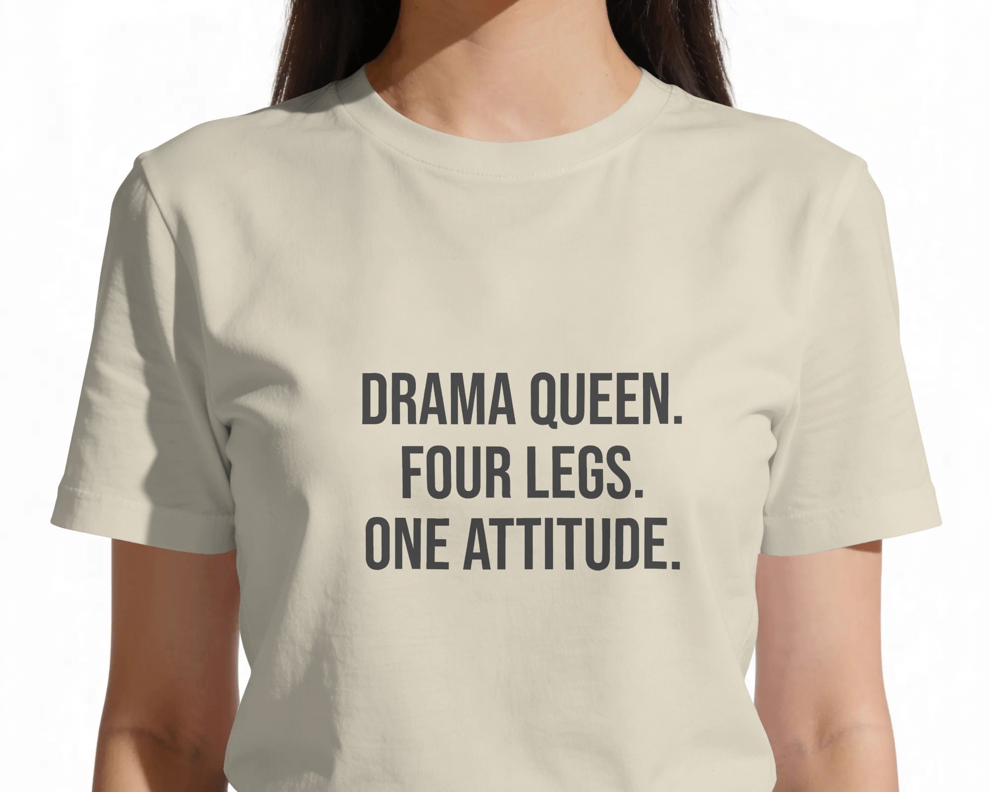 Drama Queen T-Shirt | Funny French Bulldog Owner Gift | UK-Made Heavyweight Cotton Tee