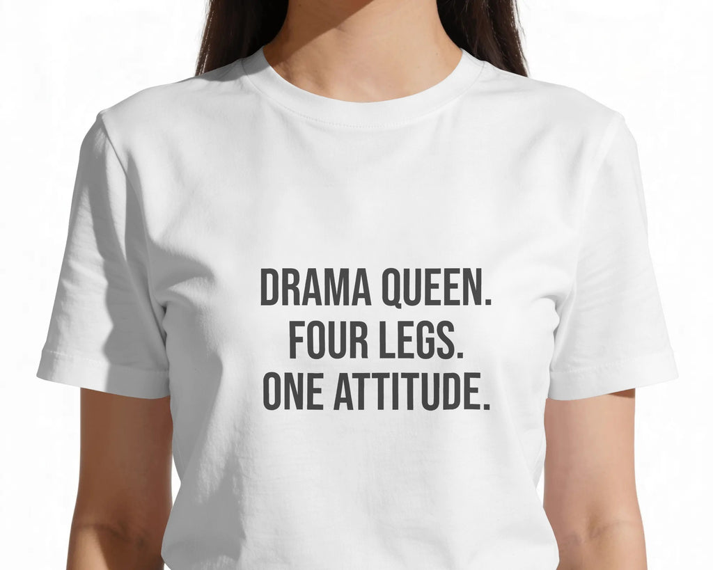 Drama Queen T-Shirt | Funny French Bulldog Owner Gift | UK-Made Heavyweight Cotton Tee