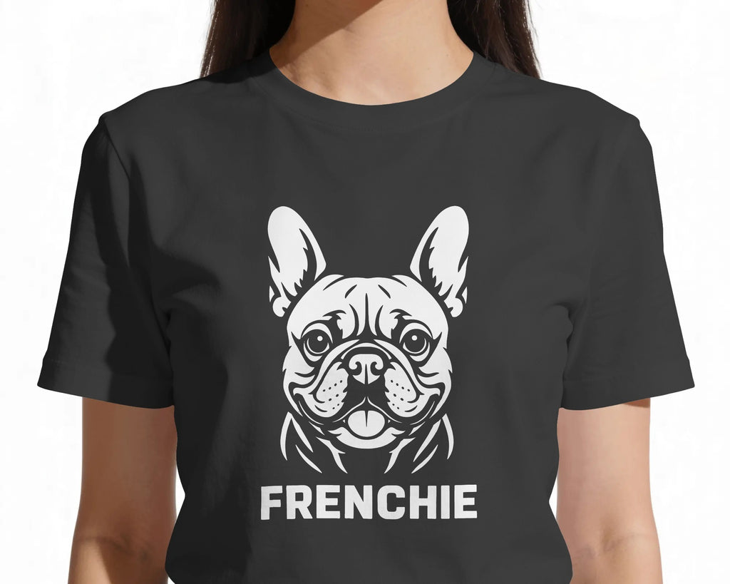 French Bulldog Portrait T-Shirt | Frenchie Face Owner Gift | UK-Made Heavyweight Cotton Tee