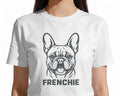 French Bulldog Portrait T-Shirt | Frenchie Face Owner Gift | UK-Made Heavyweight Cotton Tee