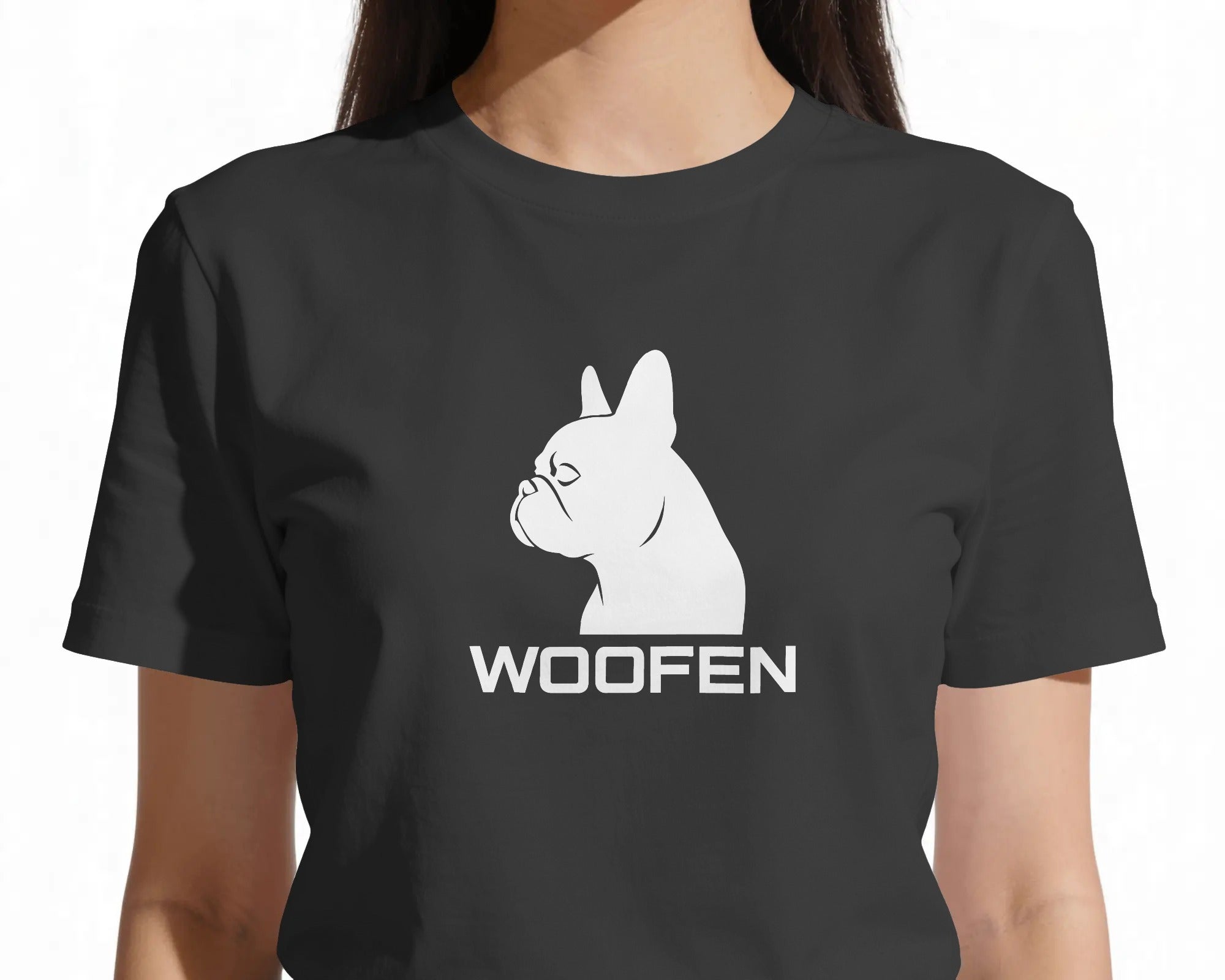 French Bulldog Silhouette T-Shirt | Minimalist Frenchie Owner Gift | UK-Made Heavyweight Cotton Tee