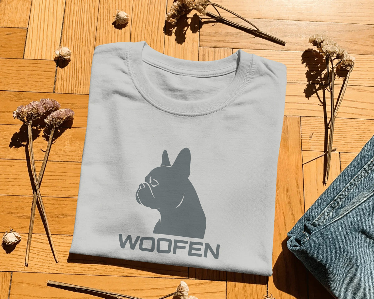French Bulldog Silhouette T-Shirt | Minimalist Frenchie Owner Gift | UK-Made Heavyweight Cotton Tee
