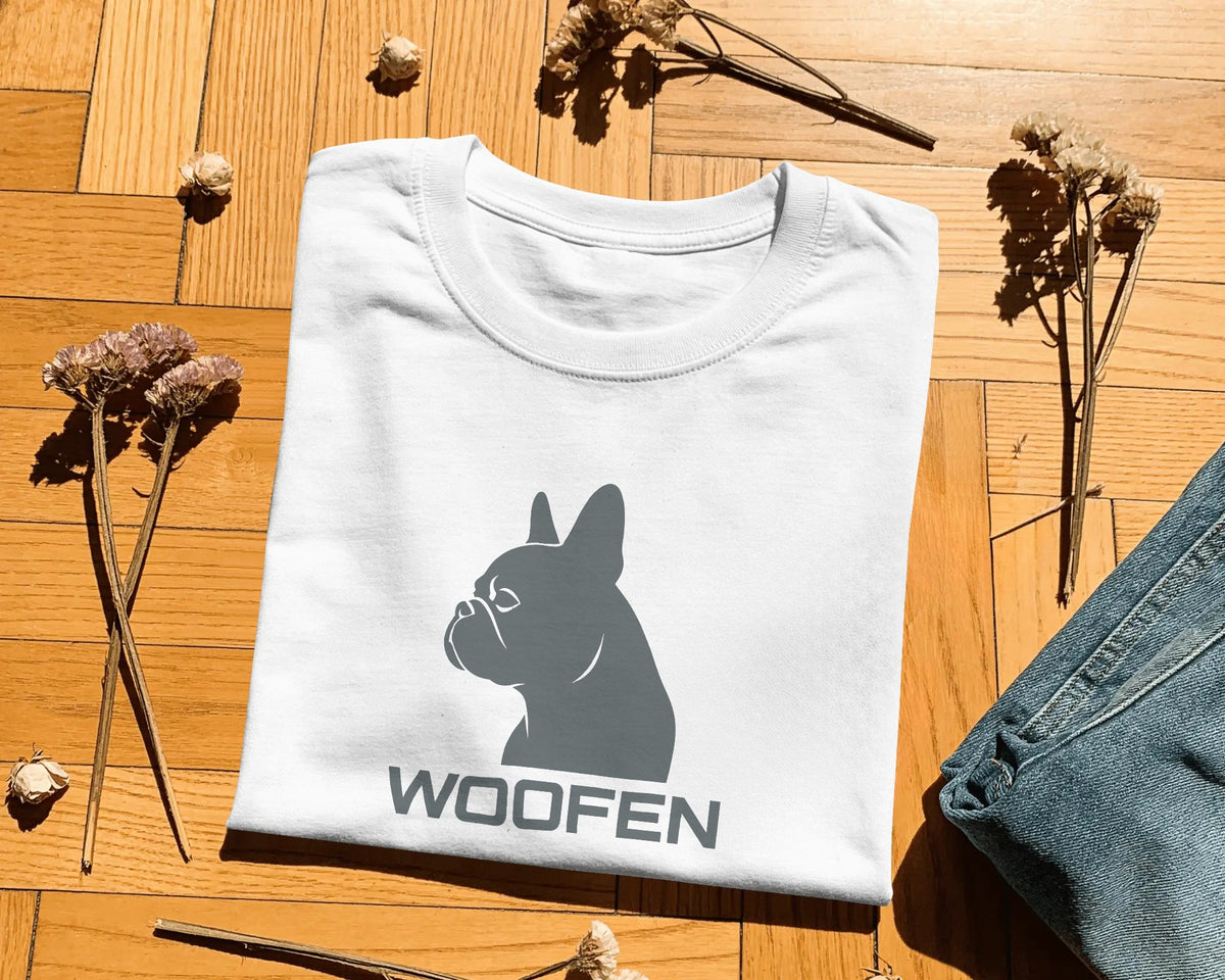 French Bulldog Silhouette T-Shirt | Minimalist Frenchie Owner Gift | UK-Made Heavyweight Cotton Tee