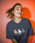 French Bulldog Colours T-Shirt | Fawn Brindle Blue Frenchie Gift | UK-Made Heavyweight Cotton Tee