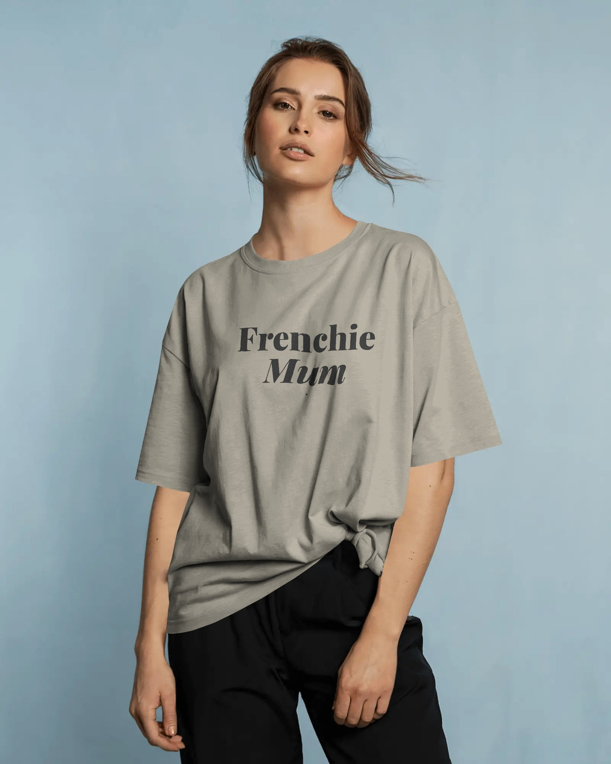 Frenchie Mum T-Shirt | Funny French Bulldog Mum Gift | UK-Made Heavyweight Cotton Tee